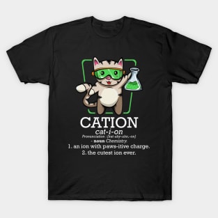 Cation Cute Science Cat Pawsitive Element T-Shirt
